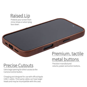 completely exposed camera button, metal tactile buttons raised lip around edge for protection