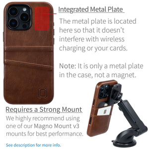 integrated metal plate location allowing for mangetic mounting