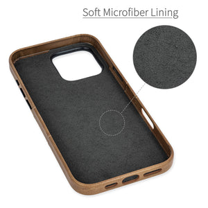 soft microfiber lining offering soft landing spot for iphone