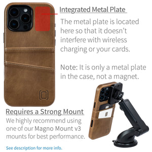 integrated metal plate location allowing for mangetic mounting