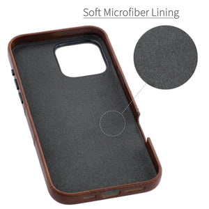 soft microfiber lining offering soft landing spot for iphone