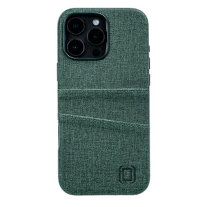 strait on shot showing texture in faux leather of luxe case