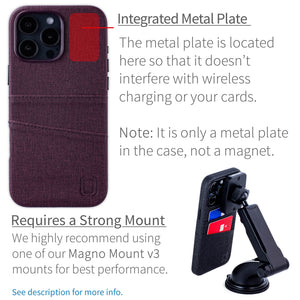 integrated metal plate location allowing for mangetic mounting