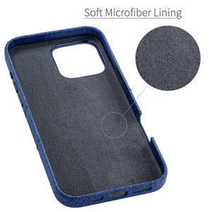soft microfiber lining offering soft landing spot for iphone