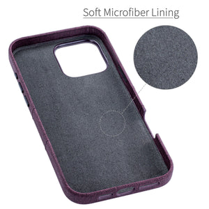 soft microfiber lining offering soft landing spot for iphone