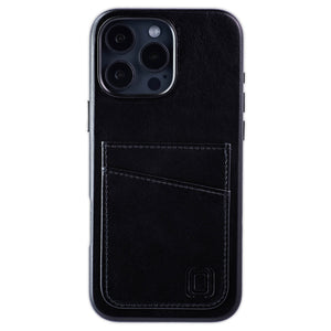 heavy duty stitched on pockets for 2 cards genuine leather wallet iphone case
