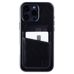 photo showing the 2 card holder slots built into the outside of the phone case