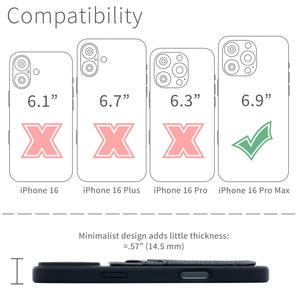 iPhone 16 Pro Max Silicone M2L Card Case [Black]