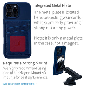 iPhone 16 Pro Max Silicone M2L Card Case [Navy]