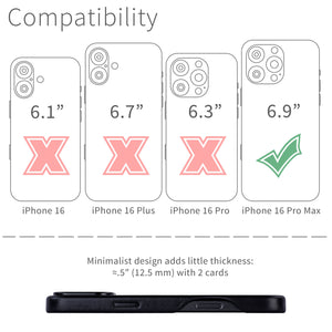 compatibility of the msgl v2 leather case with iphone 16 pro max (6.9 inch)