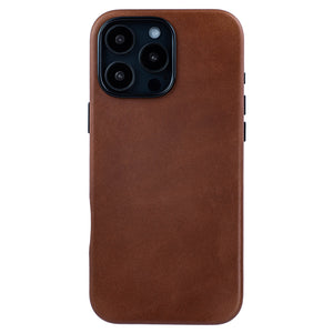 photo showing oil-waxed leather color for msgl genuine leather case