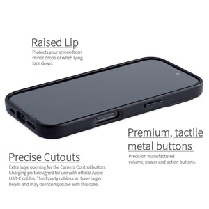 enlarged cut out for camera button with full edge coverage