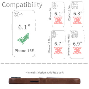 compatibility of the card case with iphone 16e (6.1 inch)