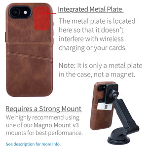 integrated metal plate location allowing for mangetic mounting