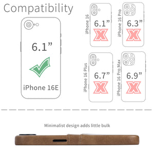 compatibility of the card case with iphone 16e (6.1 inch)