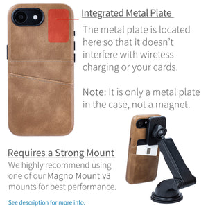 integrated metal plate location allowing for mangetic mounting