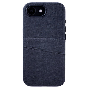 strait on shot showing texture in faux leather of luxe case