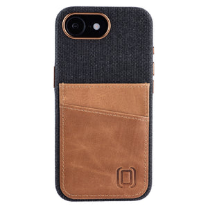 Fabric and Leather Card Case for iPhone 16e – M2F