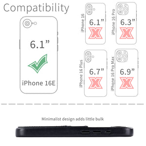 compatibility of the card case with iphone 16e (6.1 inch)