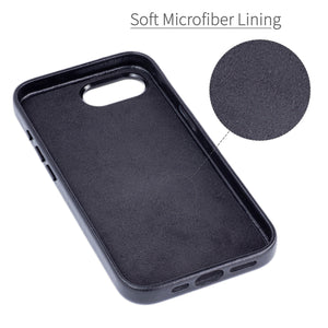 soft microfiber lining to protect the back from scratches, gentle resting spot for your phone