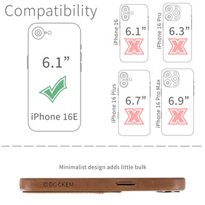 compatibility of the card case with iphone 16e (6.1 inch)
