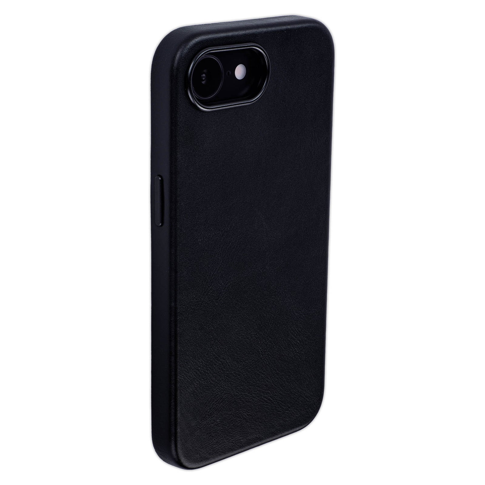 genuine leather slim case for iphone 16e metal camera ring and buttons