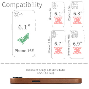 compatibility of the msgl leather case with iphone 16e (6.1 inch)