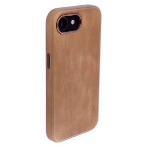 genuine leather slim case for iphone 16e metal camera ring and buttons