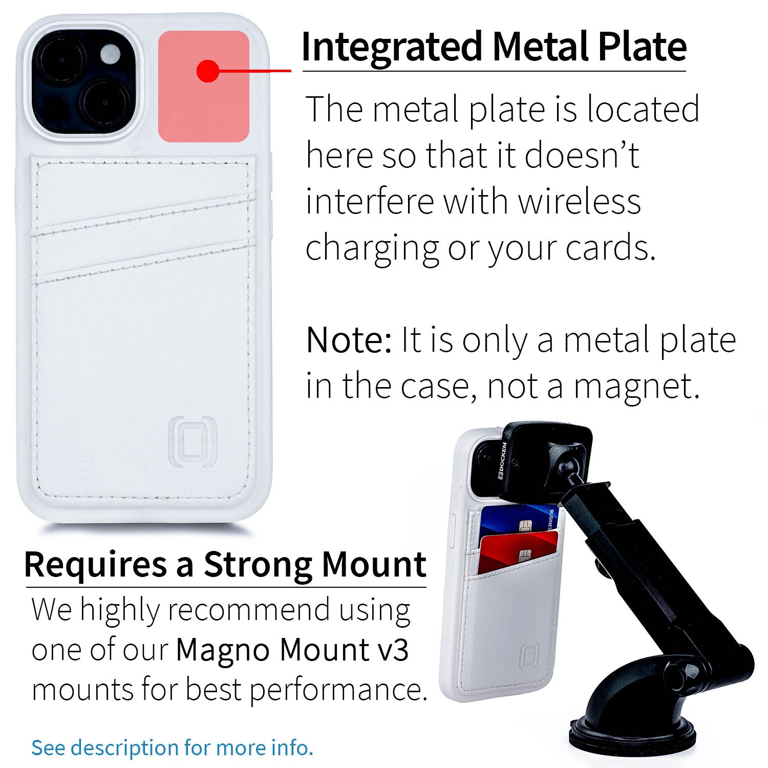 iPhone 14 Silicone M2L Card Case [White]