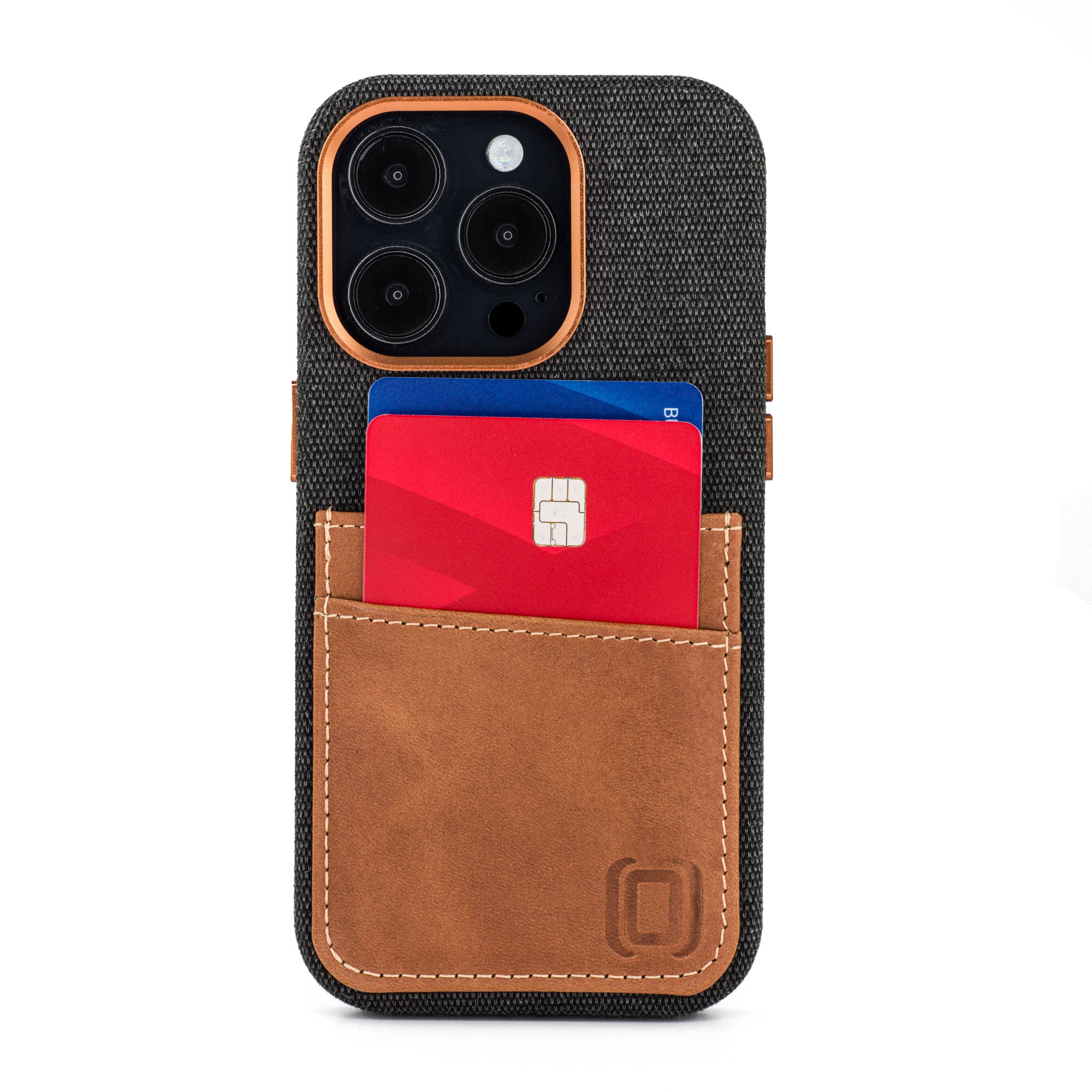 iPhone 14 Pro Fabric M2F Card Case [Light Brown]