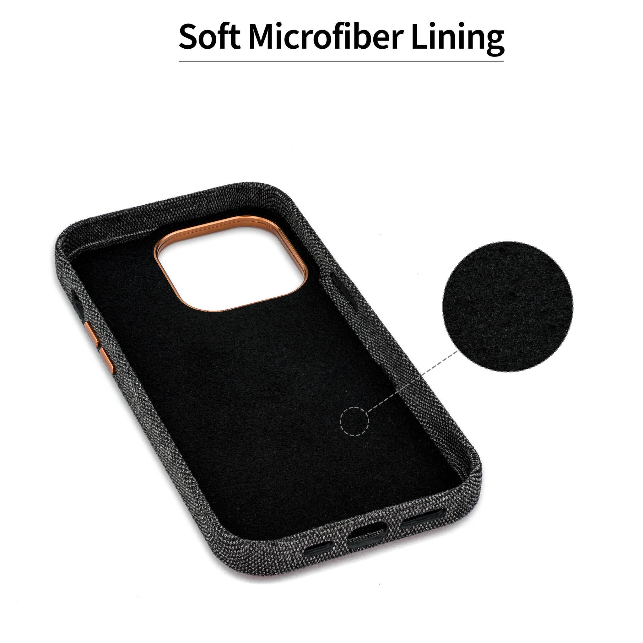 iPhone 14 Pro Fabric M2F Card Case [Light Brown]