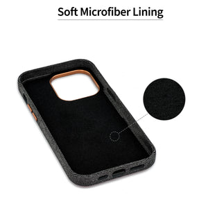 iPhone 14 Pro Fabric M2F Card Case [Light Brown]