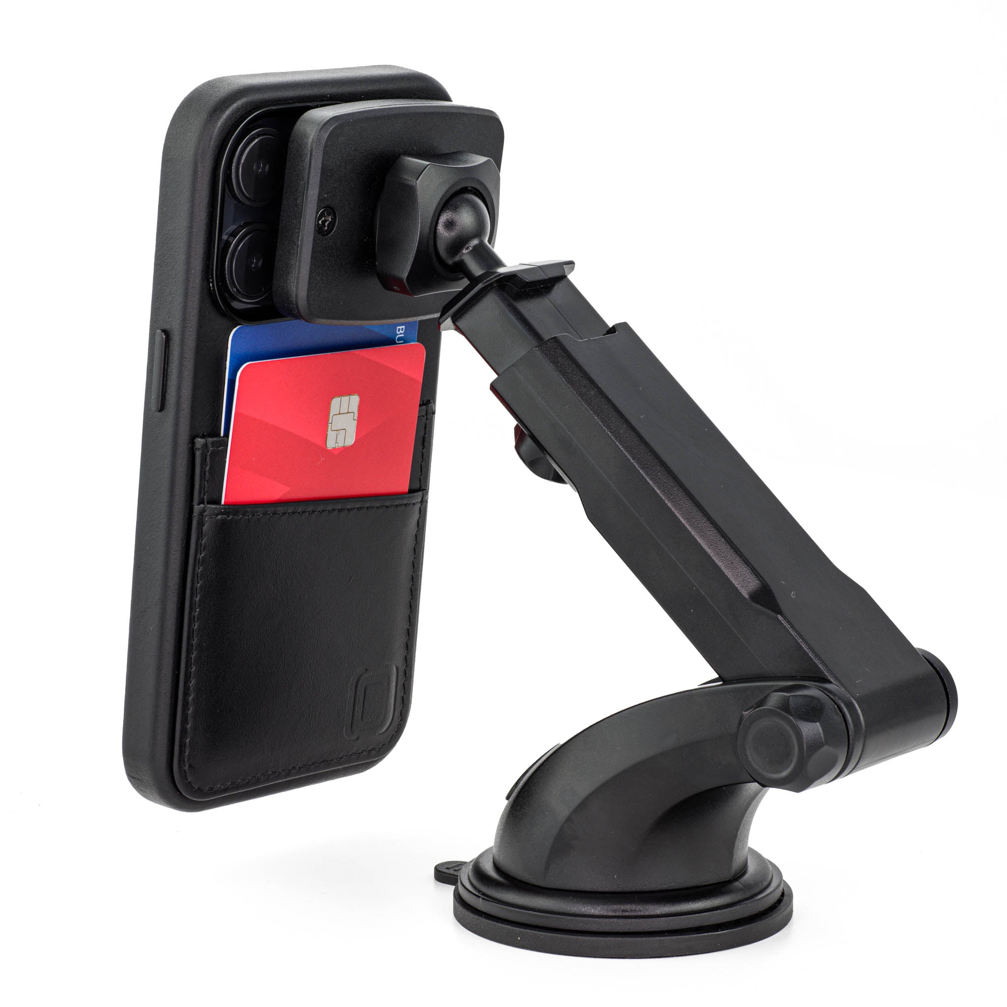 iPhone 14 Pro Genuine Leather M2GL Card Case [Black]