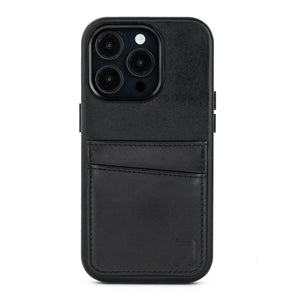 iPhone 14 Pro Genuine Leather M2GL Card Case [Black]