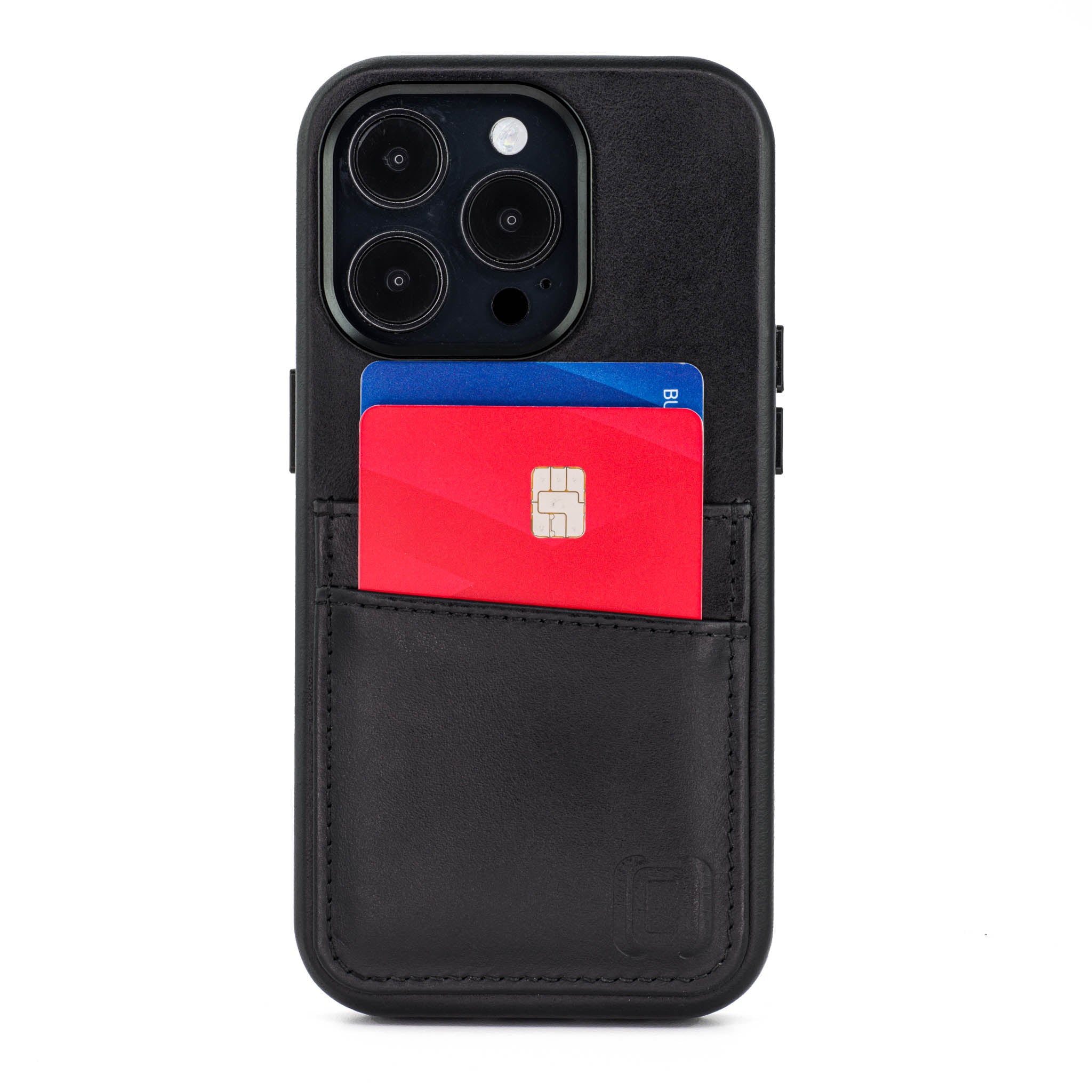 iPhone 14 Pro Genuine Leather M2GL Card Case [Black]