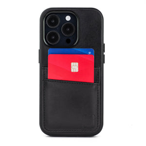 iPhone 14 Pro Genuine Leather M2GL Card Case [Black]