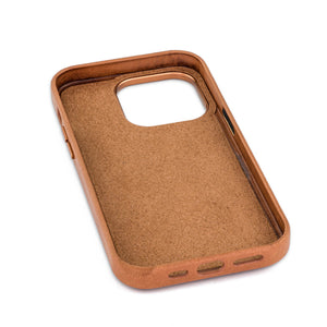 iPhone 14 Pro Genuine Leather M2GL Card Case [Light Brown]