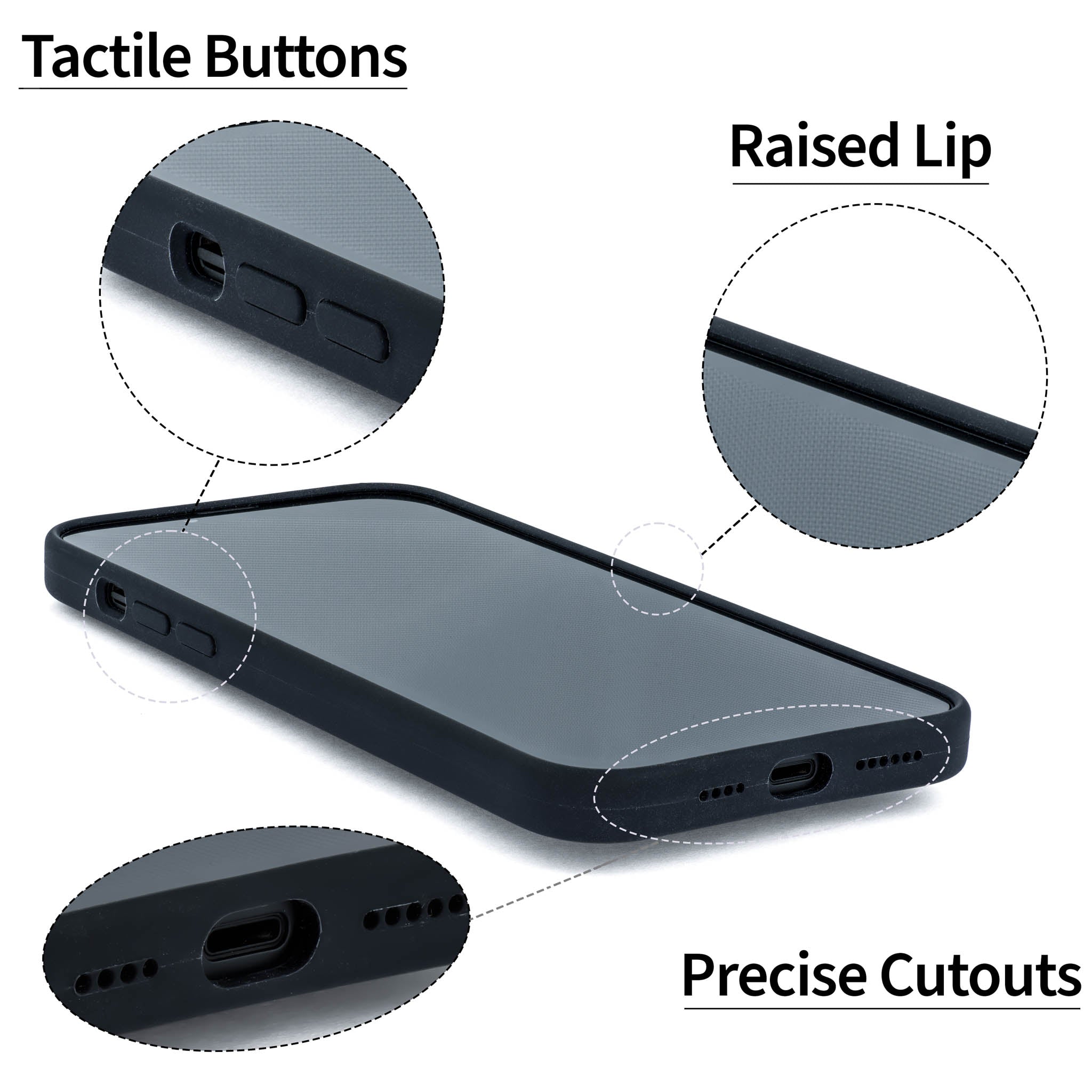 iPhone 14 Pro Silicone M2L Card Case [Black]
