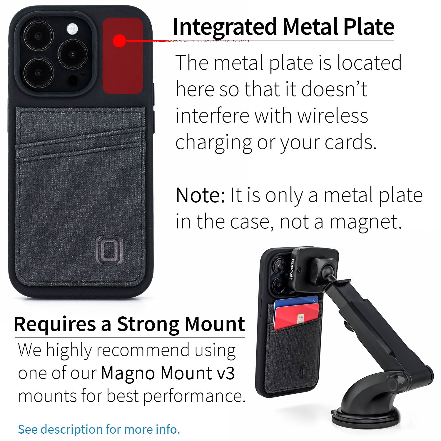 iPhone 14 Pro Silicone M2L Card Case [Black]