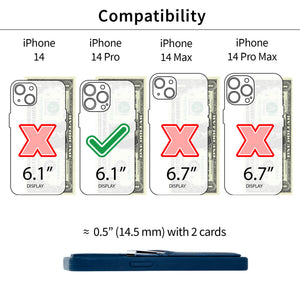 iPhone 14 Pro Silicone M2L Card Case [Navy]