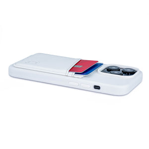 iPhone 14 Pro Silicone M2L Card Case [White]