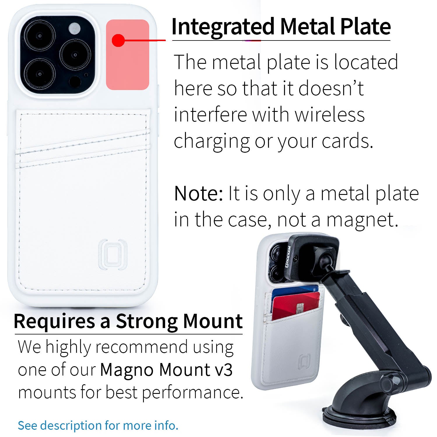 iPhone 14 Pro Silicone M2L Card Case [White]
