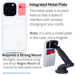 iPhone 14 Pro Silicone M2L Card Case [White]