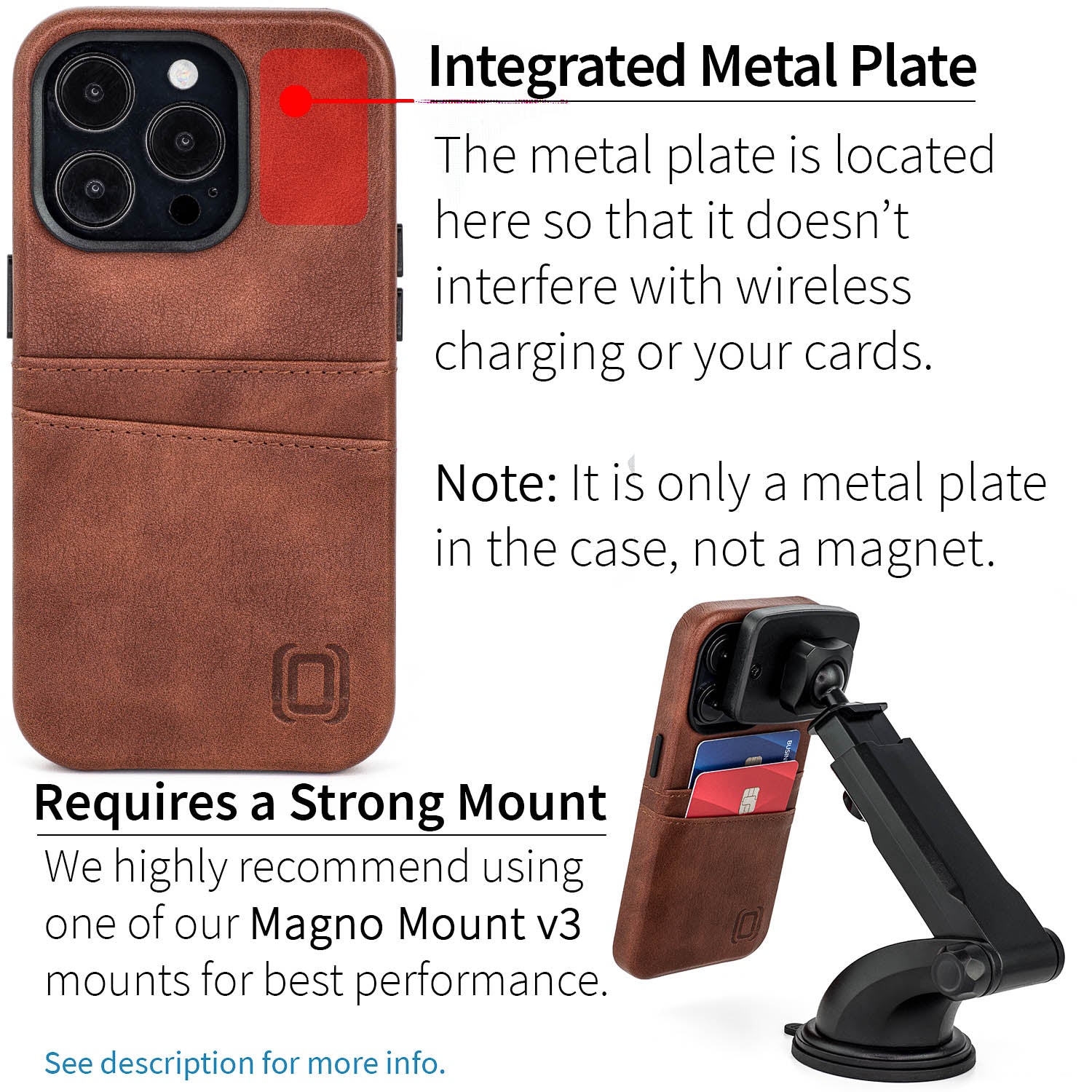 iPhone 14 Pro Exec M2 Card Case [Brown]