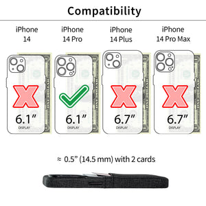 iPhone 14 Pro Luxe M2 Card Case [Black]