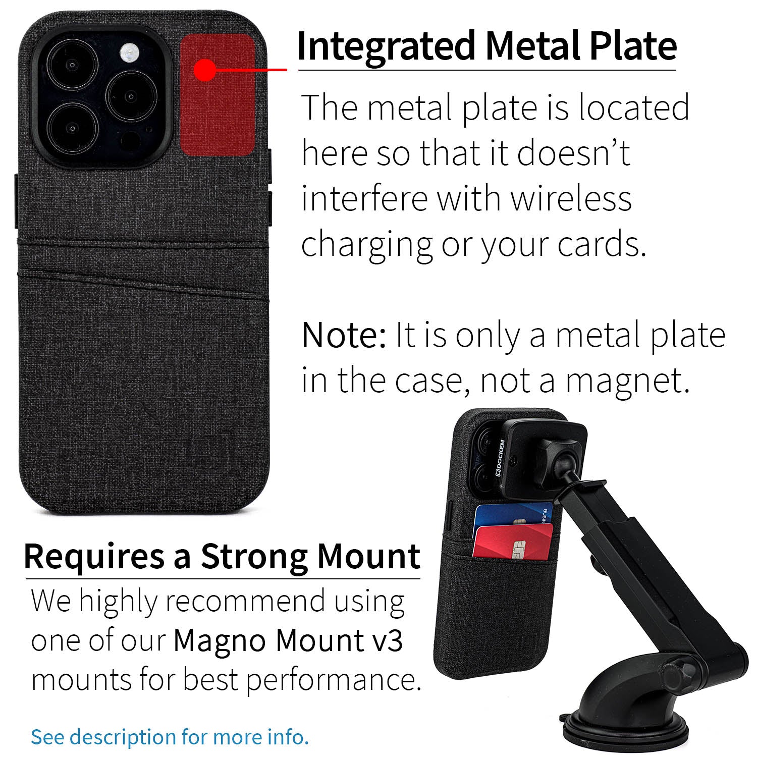 iPhone 14 Pro Luxe M2 Card Case [Black]