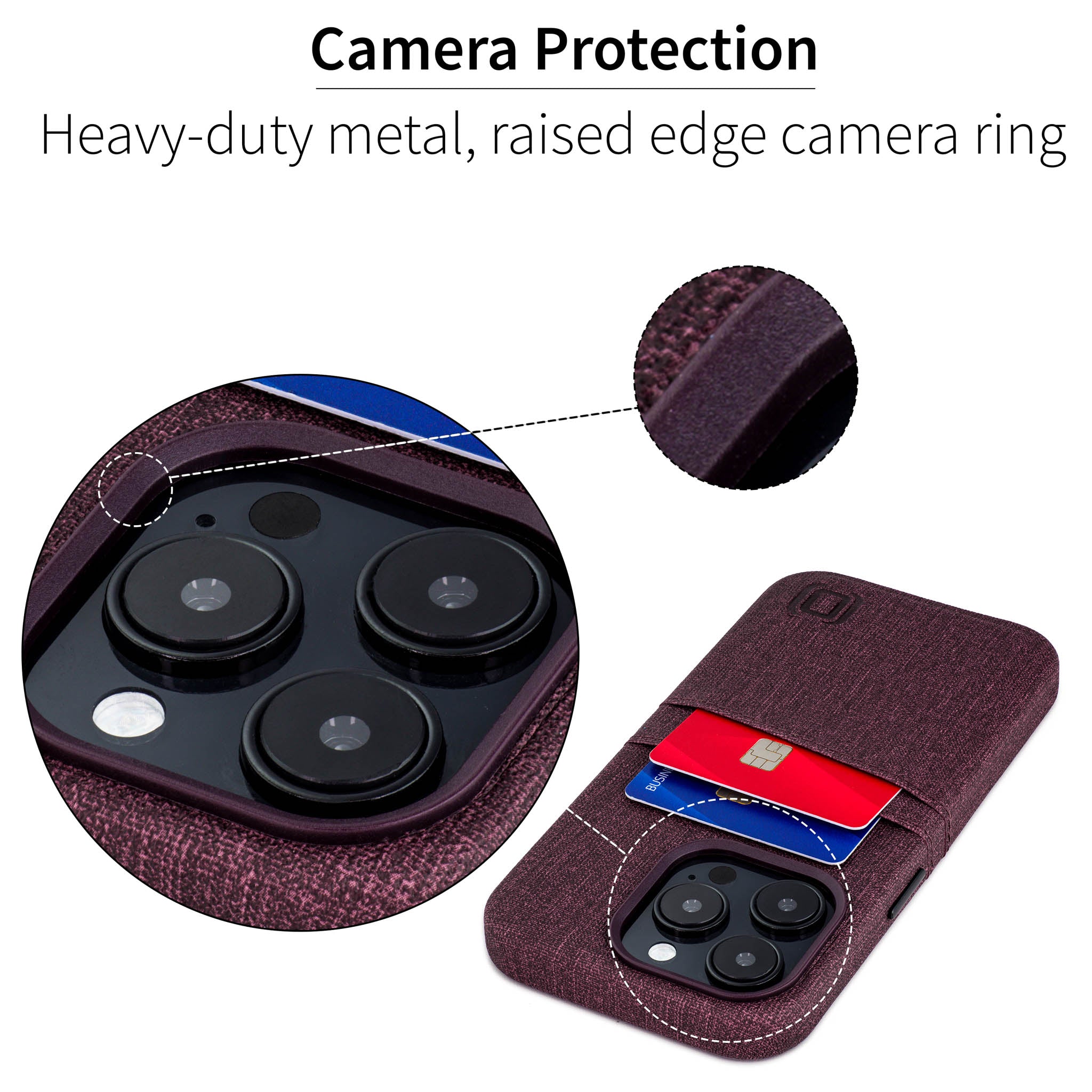 iPhone 14 Pro Luxe M2 Card Case [Burgundy]