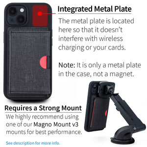 iPhone 14 Flip Card Case [Black]