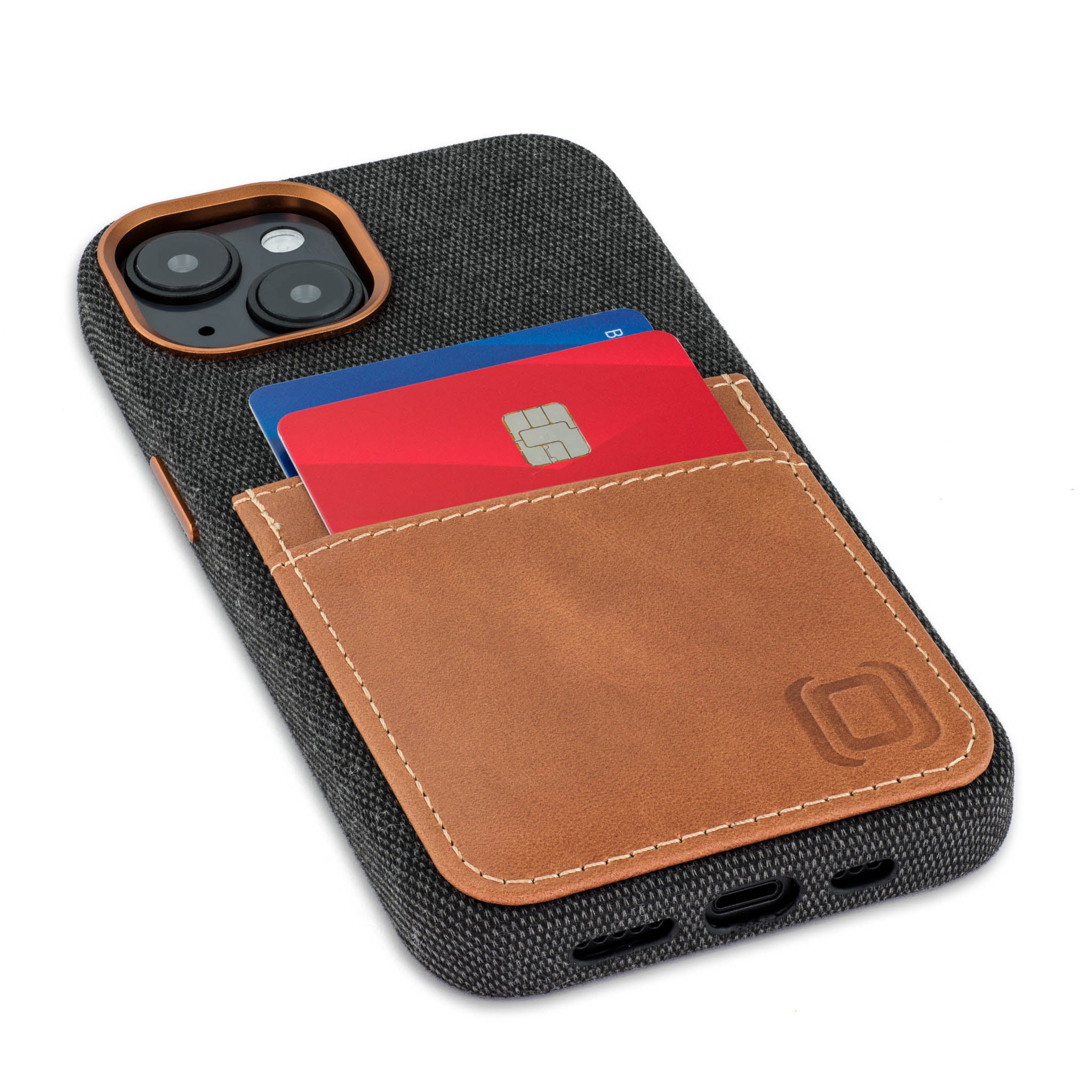iPhone 14 Fabric M2F Card Case [Light Brown]