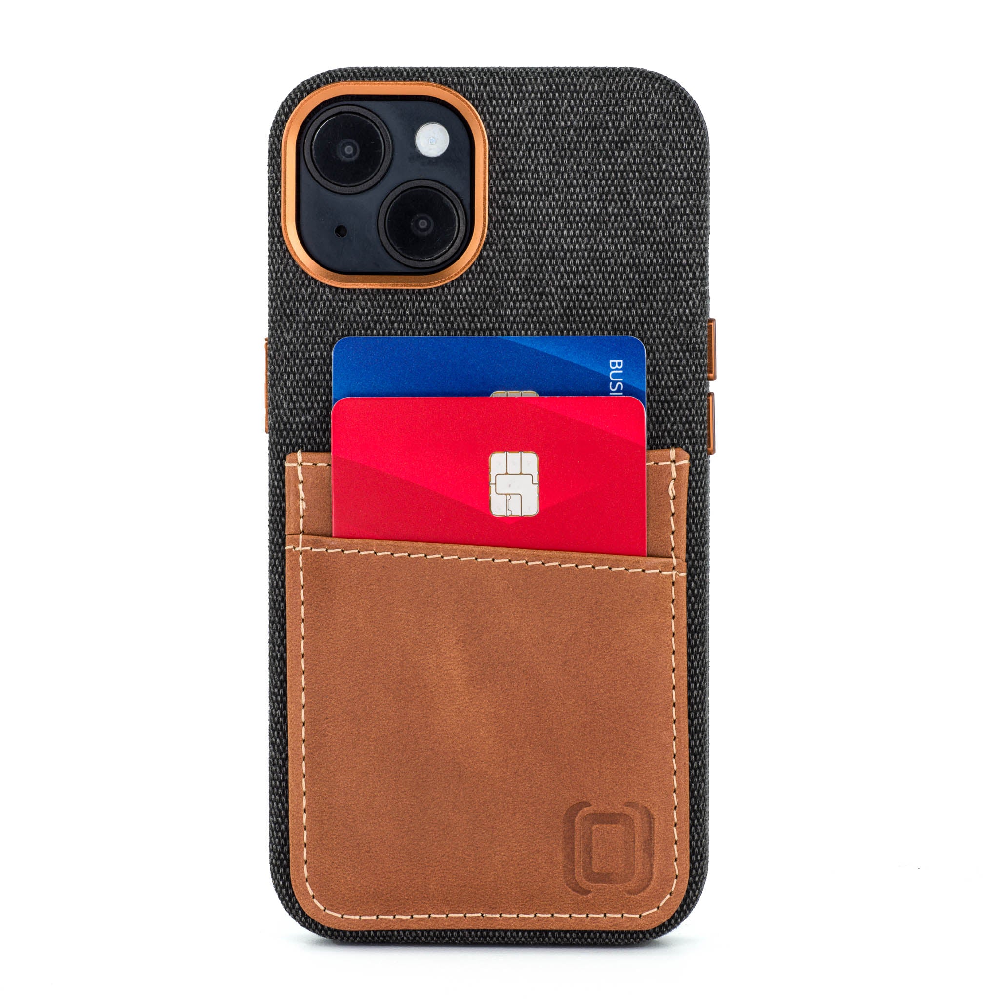 iPhone 14 Fabric M2F Card Case [Light Brown]